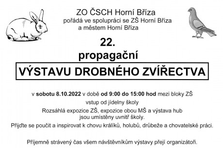 A Propagační výstava drobného zvířectva ZO ČSCH Horní Bříza 2022