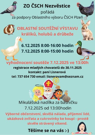 Plakát na Obl. výstavu 2025 Nezvěstice